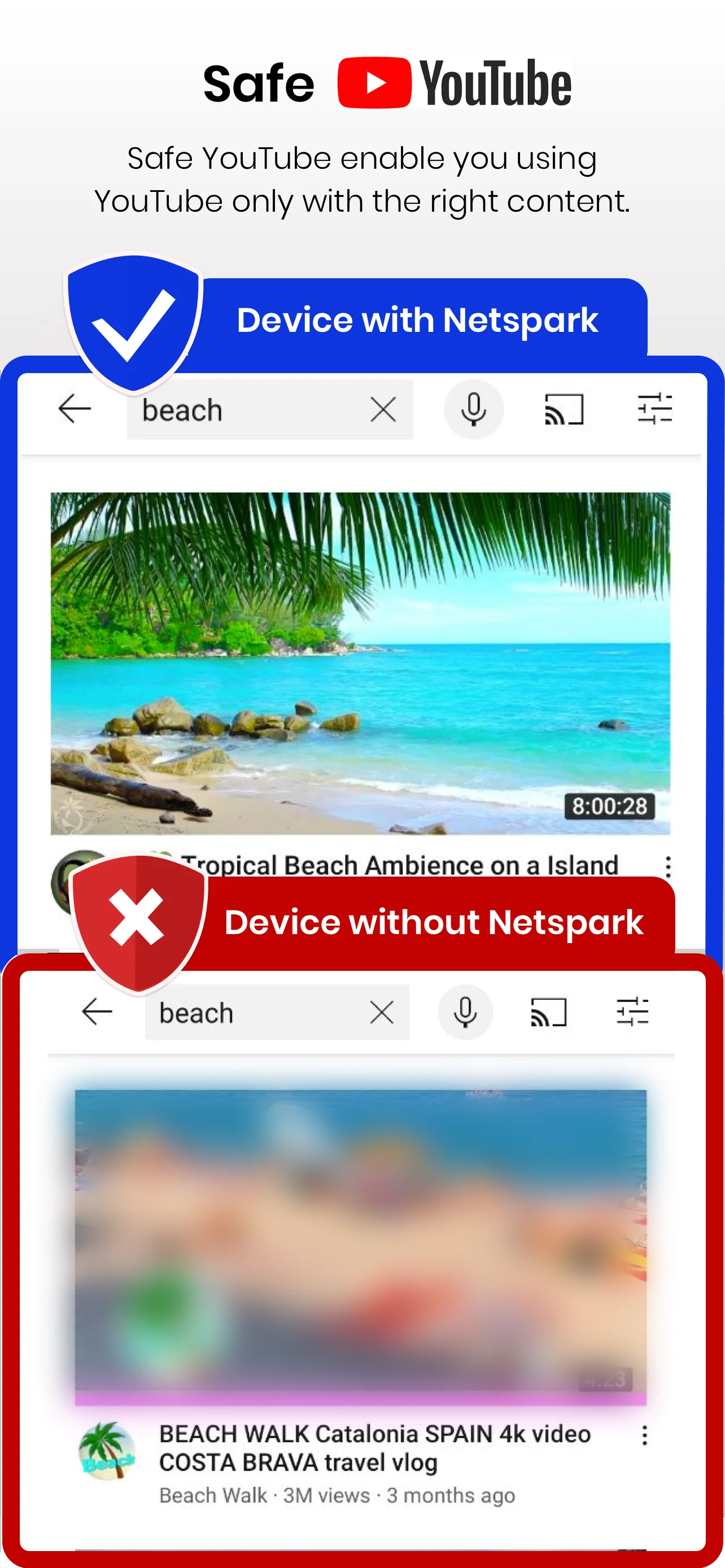 Netspark Real-time filter screenshot