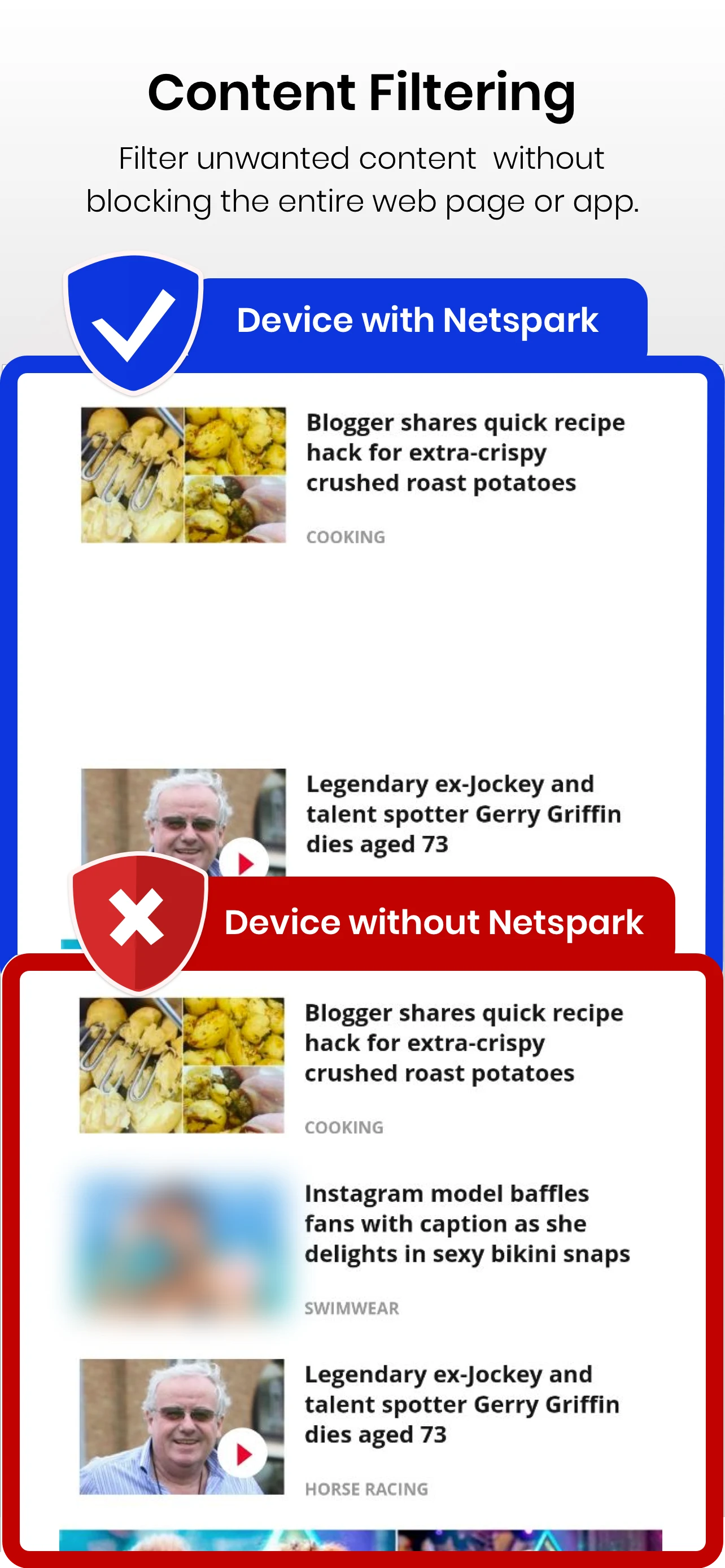 Netspark Real-time filter screenshot