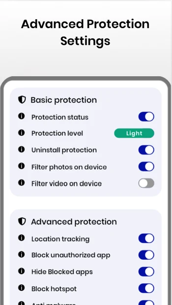 Netspark Real-time filter screenshot
