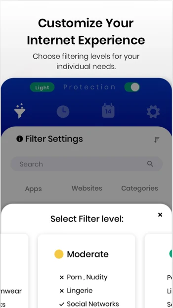 Netspark Real-time filter screenshot