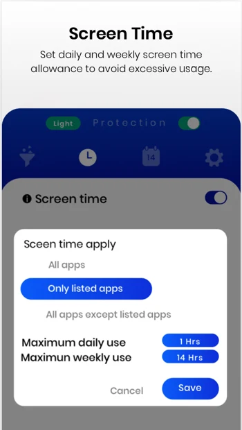 Netspark Real-time filter screenshot
